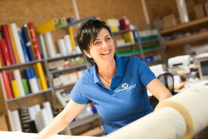 Rosmarie Schauppenlehner bei der Arbeit