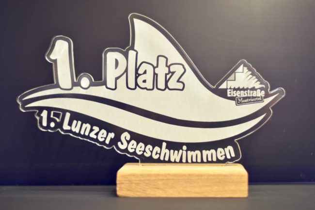 Lunzer Seeschwimmen Acrylglas-Pokal