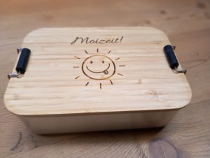 Jausenbox Lunchbox Alu/Bambus